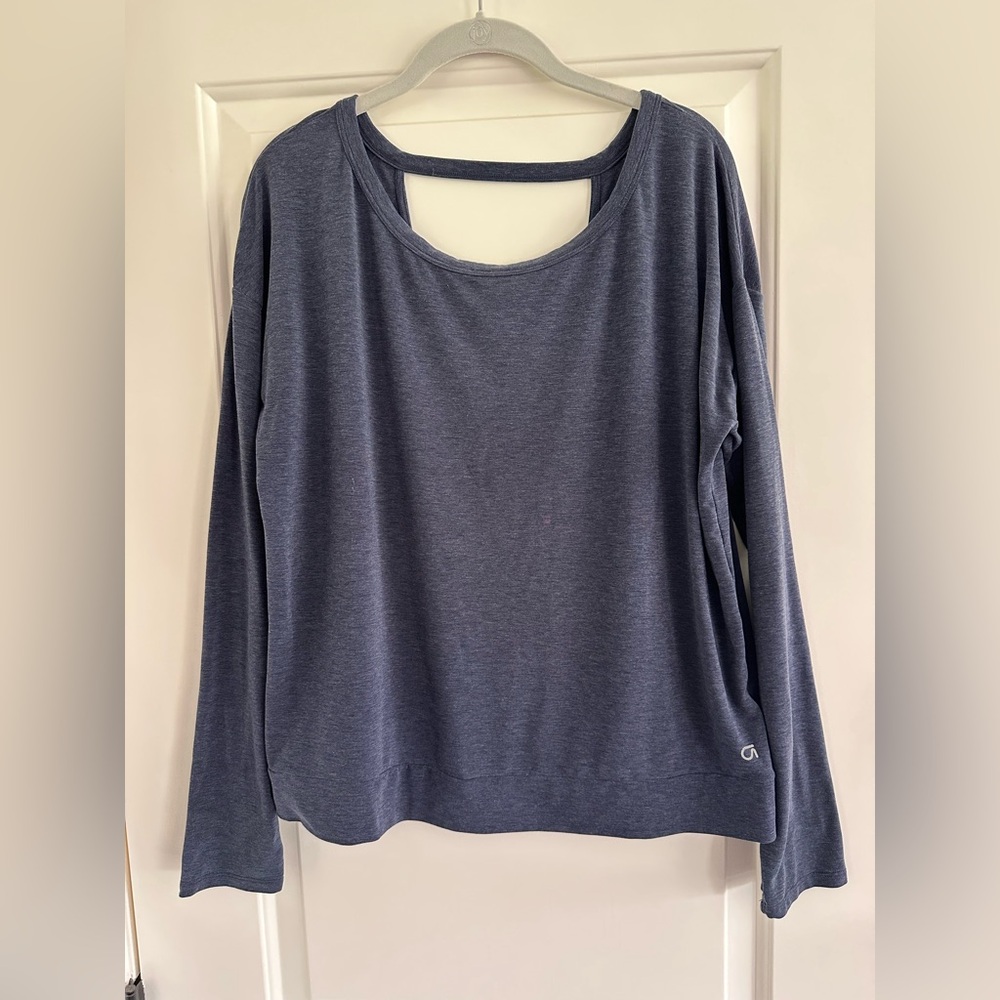Gap Women's Blue Long Sleeve Top
